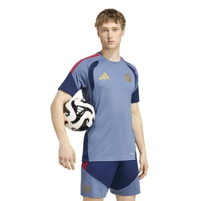 Bayern Munchen trainingsshirt 2026/2027 donkerblauw rood goud